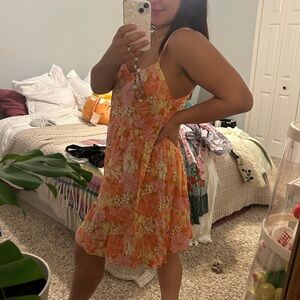 Floral Tiered Mini Dress